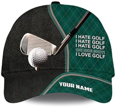 Sportkappe Grünes Und Schwarzes Leder Sandwich Hüt Uv Schutz Schildkappe Klassische Docker Cap Für Tennis Wandern Golf