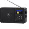 Hasaller Internet Radios FM DAB+ Digital Tuner Radio Wireless Internet Radio DAB Radios Battery Powered Ra-dio Small Ra-dio Digital Radi-o LCD Screen Blue-tooth Alarm Clock Function Sleep Timer