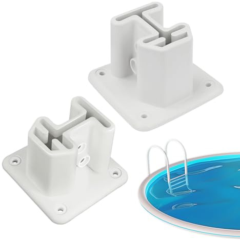 Supports De Bride De Pont - Base D'échelle De Piscine, Ancre En Résine Robuste | Ensemble De Remplacement De Support De Rail Résistant Aux Glissement, Kit De Montage De Plate-forme Stabilisatrice Avec