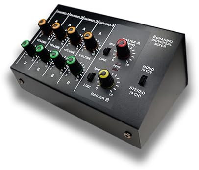 Mesa Mezclas DJ, Equipo amplificador de audio estéreo mini mezclador profesional for música guitarra piano