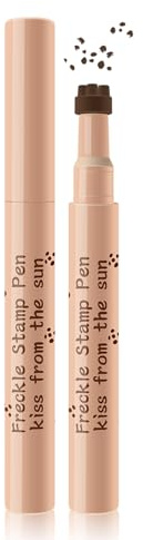 Freckle Pen, Sommersprossen Stift, Natürlich aussehende, Faux Freckles Makeup, Wasserdichter & Langlebiger Sommersprossen Makeup Stift, Langanhaltend, Make-up-Werkzeug, Leicht anzuwende #01-Hellbraun