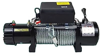 Cabrestante eléctrico de 12V/24V y 3500 libras for coche, cabrestante eléctrico de cuerda de alambre inalámbrico for vehículos todoterreno, polipasto eléctrico de auto-rescate(3500Lb wireless,24V)