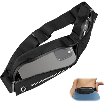 Laufgürtel für Handy wasserdichte Bauchtasche Herren Damen Lauftasche Running Belt Sportgürtel Handytasche Joggen Handyhalterung für Drinnen und Draußen Joggen Fitness Radfahren und Reisen Laufgurt