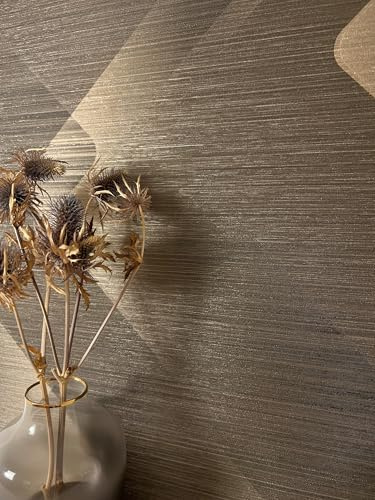 Newroom Tapete Schwarz Vlies Grafik - Modern Geometrisch Glanz Muster für Wohnzimmer Schlafzimmer