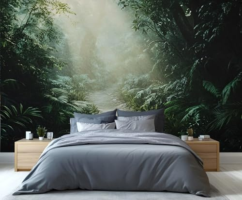 YXQAIED Naturtapete, Waldwandbild, Landschaftstapete für Wohnzimmer, großes 3D-Wandbild, 100 x 70 cm (nicht abziehen und aufkleben)