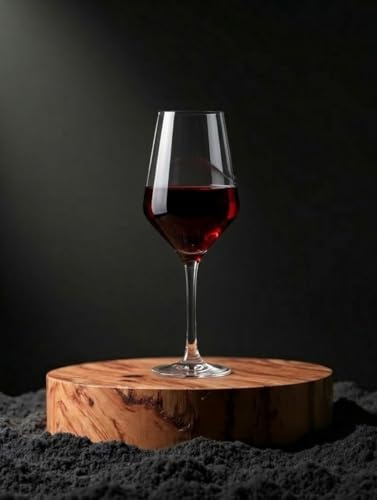 Copa de Vino Agatha 49cl – Set de 6 Unidades – Caliz con Forma de V – Realza Aromas y Sabores – Máximo Potencial