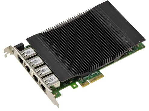 KALEA-INFORMATIQUE Carte Contrôleur Réseau PCIe x4 avec 4 Ports 5 Gigabit RJ45 Power Over Ethernet PoE+ 30W par Port Chipset Realtek RTL8126 | Carte réseau PCIe x4 quatre ports RJ45 5 Gigabit avec PoE+ 30 W par port et chipset Realtek RTL8126.