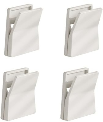 Self Adhesive Hooks,4PCS Multi-Purpose Storage Clip,Rubber Glove Placement Rack,Dishwashing Glove Hook,Wall Mount Towel Holder(White)