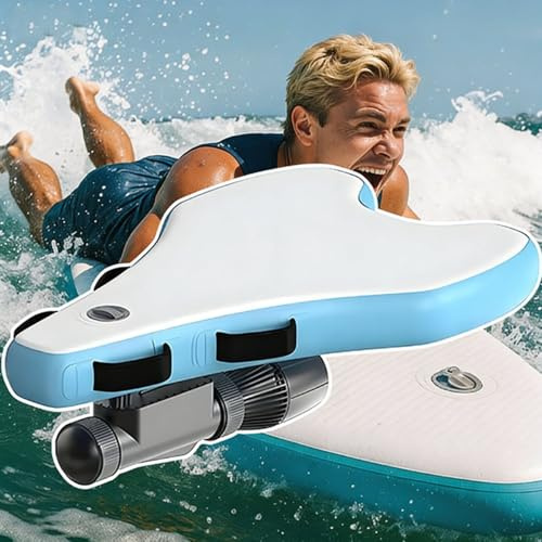 Elektrisches Jetboard, 2-in-1 aufblasbares Bodyboard/Paddleboard mit Unterwasser-Scooter, 500 W 10-Gang-Modi, 40-130 min Laufzeit für Kinder & Erwachsene