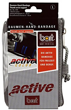 bort 1470 large schwarz ActiveColor Daumen-Hand-Bandage für rechts und links gleich, large, schwarz