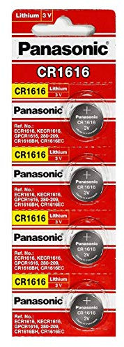 Panasonic Lot de 4 Piles Bouton CR1616 au Lithium 3 V