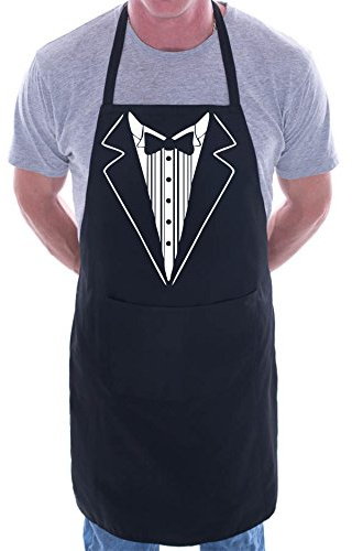 Print4U Lustige Grillschürze mit Smoking-Muster