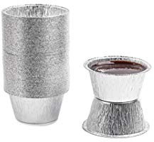 CONTITAL Pirottini in Alluminio C1G, Vaschette monouso circolari, Linea Professionale - 100 pezzi - stampi Ideali per dolci, muffin, cupcake, tortini