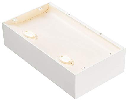 SLV Wandaufbauleuchte SHELL 30 / Wand-Beleuchtung innen, LED Spot, Aufbau-Leuchte, Wandaufbauleuchte, Wandstrahler / 3000K 54.0W 5600lm weiß dimmbar, 1000423, weiss, groß