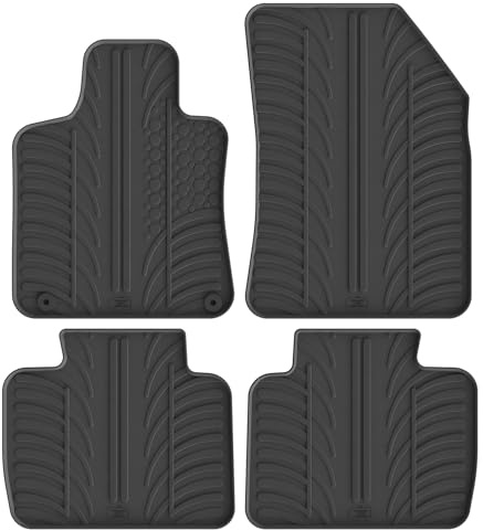 Gledring Satz Gummimatten kompatibel mit Peugeot 508 II 2019- (T Profil 4-teilig + Montage-clips)