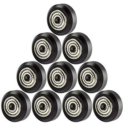 Redrex 10Pcs Puleggia POM Stampante 3D Ruota POM 625zz Lineare Bearing per Ender 3 V2/Neo,Ender 3 S1,Ender 5,CR6 SE,CR10 Smart Pro,CR10S Pro V2,Kobra,Vyper,Chiron,Neptune,Aquila Series,Tevo Tarantula
