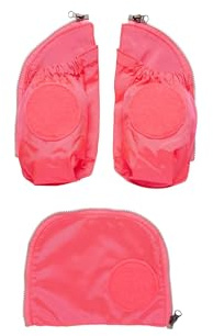ergobag pack Seitentaschen Zip Set | 3-teiliges Sichtbarkeits-Set mit Seitentaschen für ergobag pack, cubo und cubo light, geeignet für Käufe ab Juli 2019