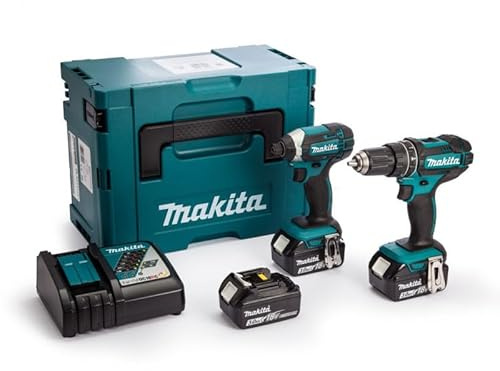 Combopack 2 utensili trapano a percussione (DHP482) e avvitatore (DTD152) (3x3,0 Ah) - MAKITA DLX2131JX1