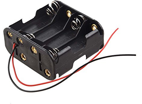 Support de piles pour 8 piles AA Noir 12 V