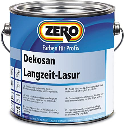 Zero Dekosan Langzeit Lasur kastanie 2,5 l Dickschichtlasur