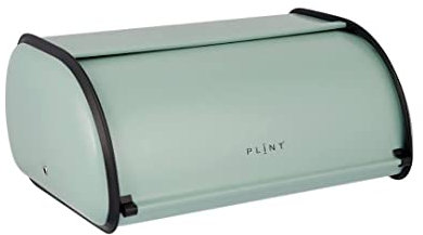 PLINT Bread Box mit Edelstahl Körper Metall Home Storage Bin For Kitchen Counter, Extra Large Bread Bin with Sliding Mitglied, Bread Box Holder with Mitglied, Bakery Storage Container, Leaf Color