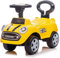 sun baby Macchinina Cavalcabile per Bambini Go Go Fassion, Macchina a spinta da 12 mesi, effetti sonori, sedile e ruote in plastica, protezione antiribaltamento (Giallo)
