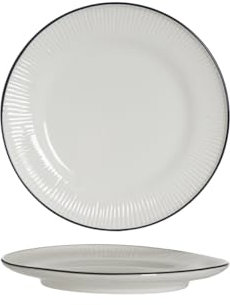 METRO Professional Assiette plate Aldea, porcelaine, Ø 20.45 cm, blanche, 6 pièces