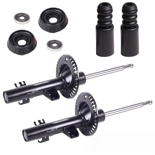 2x Gasdruck Stoßdämpfer + Domlager Vorderachse | 2x 65393452 + 2x 72-2089 + 2x 72-2109 + 910009 Kompatibel mit Duster (hs_)