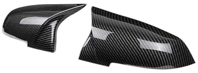 HTUHBCX Spiegelkappe Außenspiegel 2 Stück Für 1 2 3 4 Serie X M Für X1 220i 328i 420i F20 F21 F22 F23 F30 F32 F33 F36 Rückspiegel Abdeckung Carbon Schwarz Rückspiegel Kappe(Carbon Fiber Pattern)