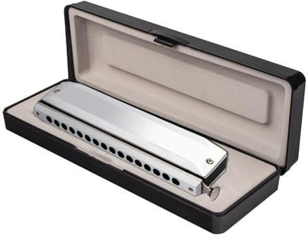 Mundharmonika Professionelle Mundharmonika Tonart C 16 Löcher 64 Töne Mundharmonika Chromatische Mundharmonikas Mit Etui