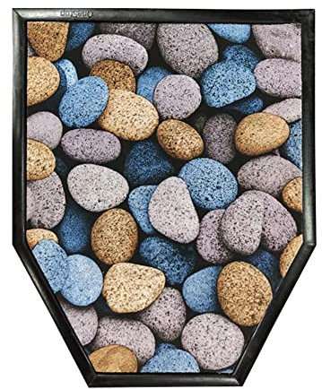 Tapis urinoir antidérapant absorbant l'eau et désodorisant, tapis d'urine durable pour toilettes pour hommes (motif pierre, 40 x 50 cm)