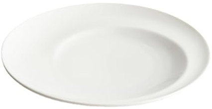 Assiettes Service de Table Assiette en céramique blanche créative, couverts de table, assiette à salade de pâtes, plats de cuisine d'hôtel, ustensiles de cuisine, décoration en porcelaine Assiette(6.5