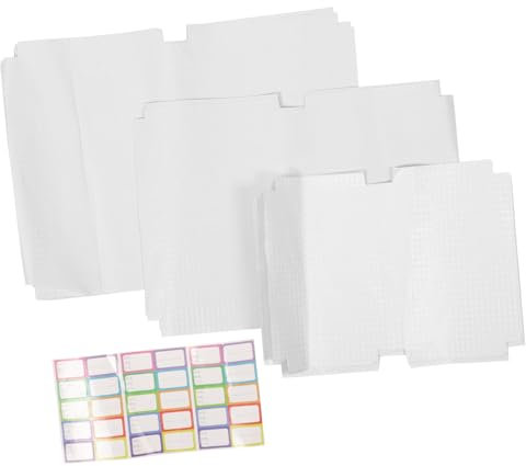 Homoyoyo Buchklebefolie Transparent Selbstklebend aus Abs Schutzhülle für Schulbücher Notizbücher