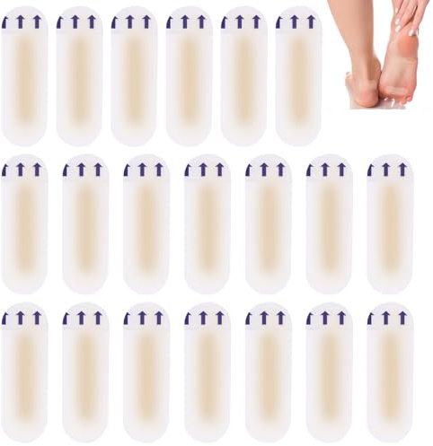 Pansements Ampoules Talon, Pansements Hydrocolloïde Gel Bandages, Transparents Talons Hauts Pansements Ampoules, Pansements Invisibles en Gel Hydrocolloïde, pour Prévenir ou Soulager Ampoules, 20 PCS