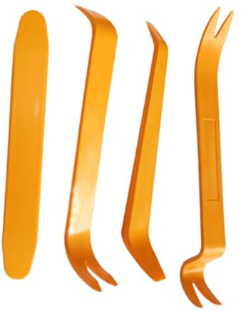 KEQAR 2 Set Kit Smontaggio Plastiche Auto - Utensili per Interni Veicoli, Riparazione e Rimozione (Strumenti per Pannello Porta, Clip Zierleisten, Cruscotto)