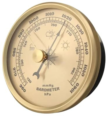 Générique Fishing Barometer - Pressure Change Indicator - Outdoor Barometer for Women Men Fishermen Hiking Fishing Hunting Lake Surf Camping