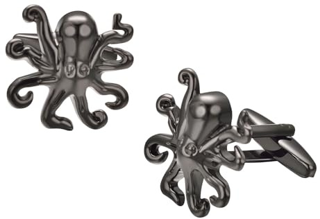 Asienice Black Personalized Octopus Cufflinks For Men Cool Cufflinks For Men Unique Octopus Jewelry Suit Accessories