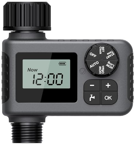 Insoma prinkler Timer, Water Timer for Garden Hose, Manual | Rain Delay | Automatic Watering System, Auto Irrigation Timers for Yard & Greenhouse, IP55 Waterproof