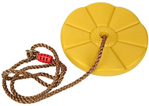 RASTKY Tree Swing Climbing Rope Hanging Chair Safe Swing Seat for Children Playing, Blue, 11.02 X 1.5in (Yellow)