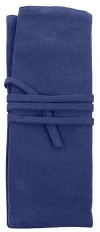 Happyyami Bolsa Enrollable de Tela para Cubiertos y Cuchillos, Práctica Bolsa de Almacenamiento Plegable, Resistente Suciedad, para Viaje y Uso Exterior, Tamaño Mediano, Color Aleatorio