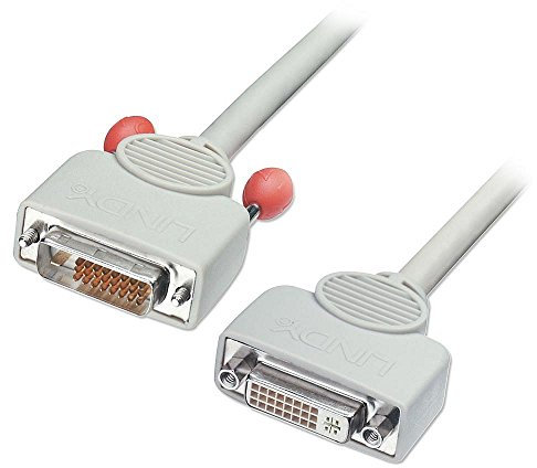 Lindy DVI Extension Cable, 5m cavo DVI DVI-D Grigio