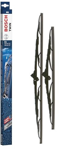 Tergicristalli Bosch Twin 601, Lunghezza 575mm/400mm, 1 set per parabrezza anteriore