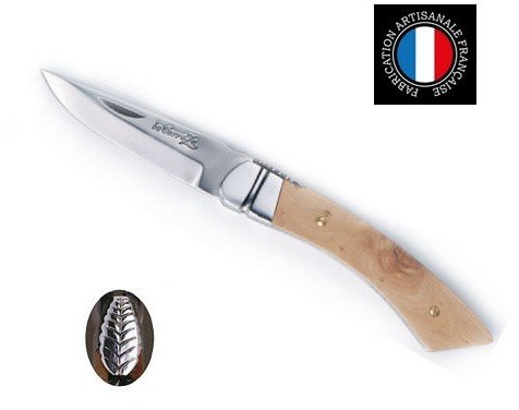 Couteau Regional - Couteau pliant regional Le Correze - manche 12 cm genevrier guilloche