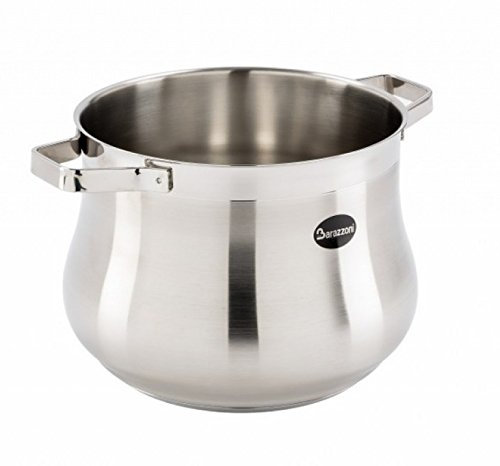 Barazzoni Pentola CM 22 Tummy Evolution, 7.5L, Argento, Antiaderente, Stockpot
