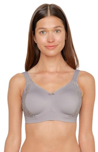 SUSA Minimizer BH Damen ohne Bügel I London I Damen-BHs mit Minimizer Schnittform, verkleinert die Brüste optisch I Gemoldete Cups, breite Träger I frosty lavender I 95E