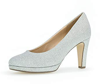 Gabor Klassiska pumps, silver, 39 EU