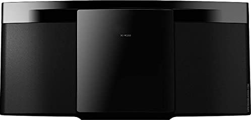 Suinga Micro chaîne compacte (1 disque, 20 W, 1 voie, FM, Bluetooth, amplificateur numérique deux canaux, Hi Fi, son net), couleur noire