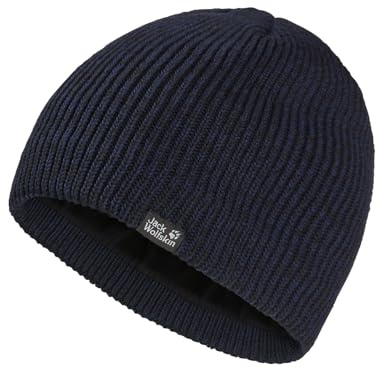 Jack Wolfskin Unisex Feldberg Beanie-Mütze, Schwarz, M EU