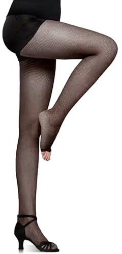 Fohevers Womens Open Toe Fishnet Stockings Fishnet Tights Fence Net Leggings Pantyhose for Dance,Black