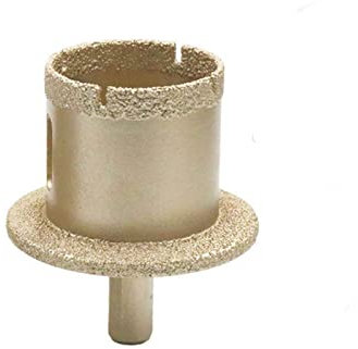 M12 gelöteter trockener Keramikfliesen-Bohrer 45/50 mm Marmor-Granit-Fliesen-Stein-Abflussrohr-Öffner-Bohrer, 50 mm